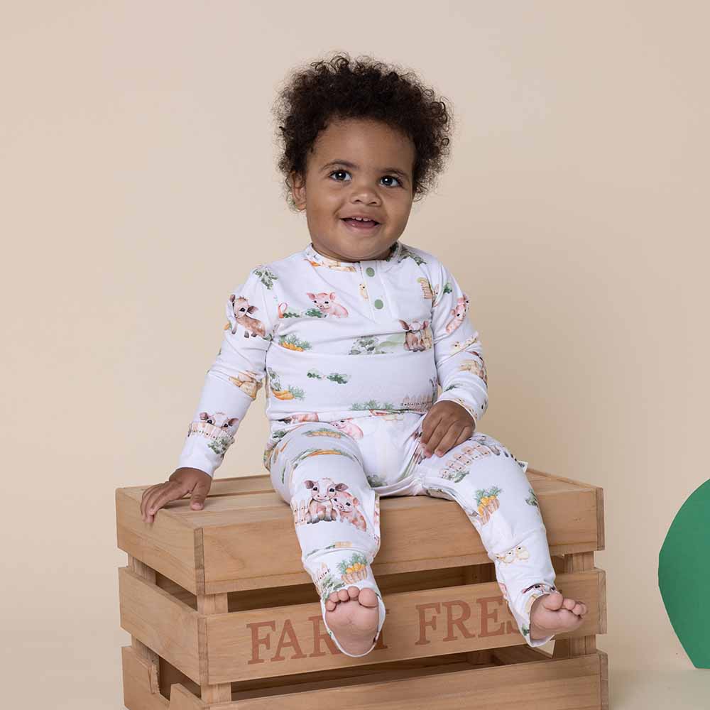 Farm Organic Baby Growsuit 