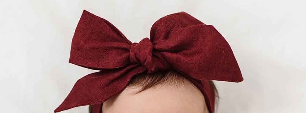 Baby Linen Headbow Wraps