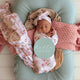 Alice’s Tea Party Organic Jersey Wrap & Topknot Set - Thumbnail 3