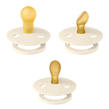BIBS Try-It-Collection Dummies 3 Pack - Ivory-Snuggle Hunny