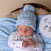 Baby Blue Organic Baby Knit Beanie | Snuggle Hunny
