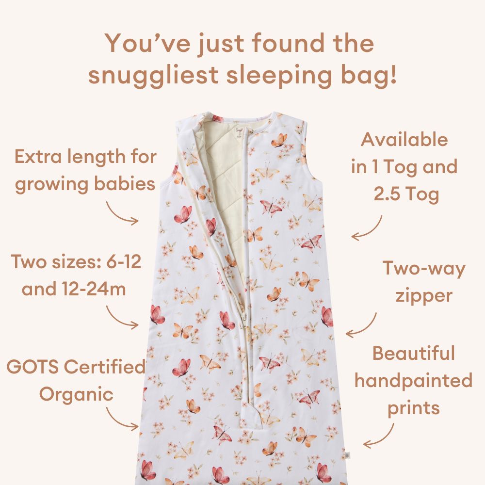 Butterfly Organic Sleeping Bag 1.0 TOG - View 3