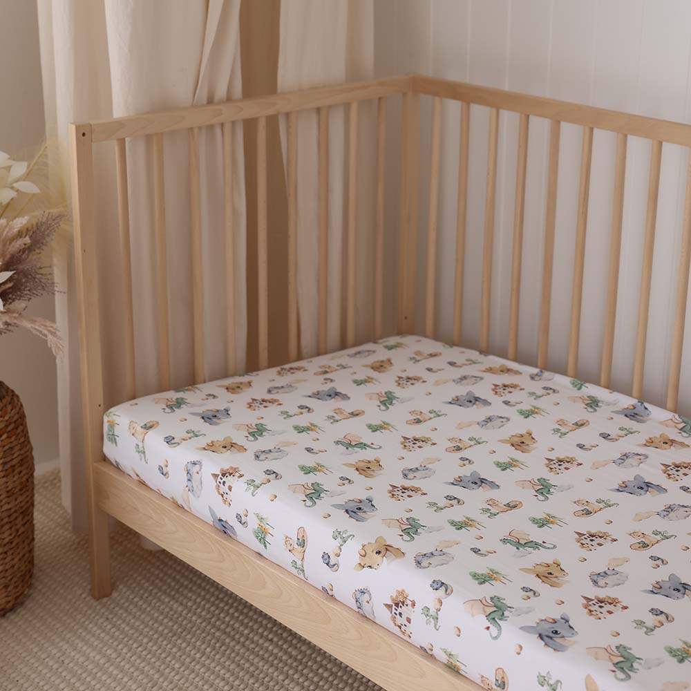 Dragon Organic Fitted Cot Sheet - View 11