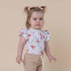 Meadow Short Sleeve Organic Bodysuit with Frill - Thumbnail 3