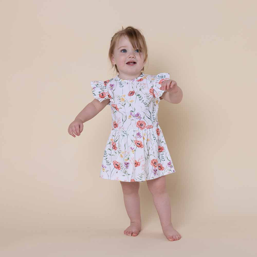 Meadow Short Sleeve Organic Dress - View 4