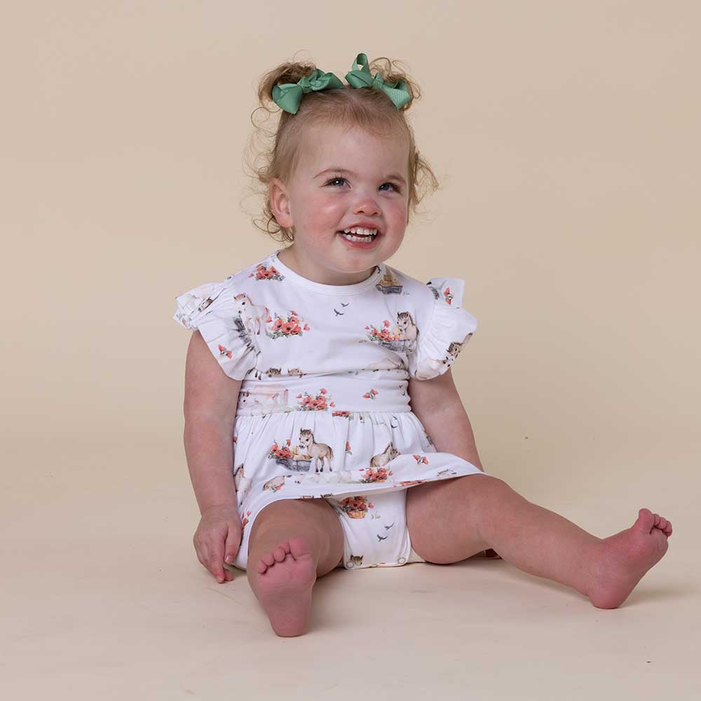 Pony Pals Short Sleeve Organic Dress - View 10