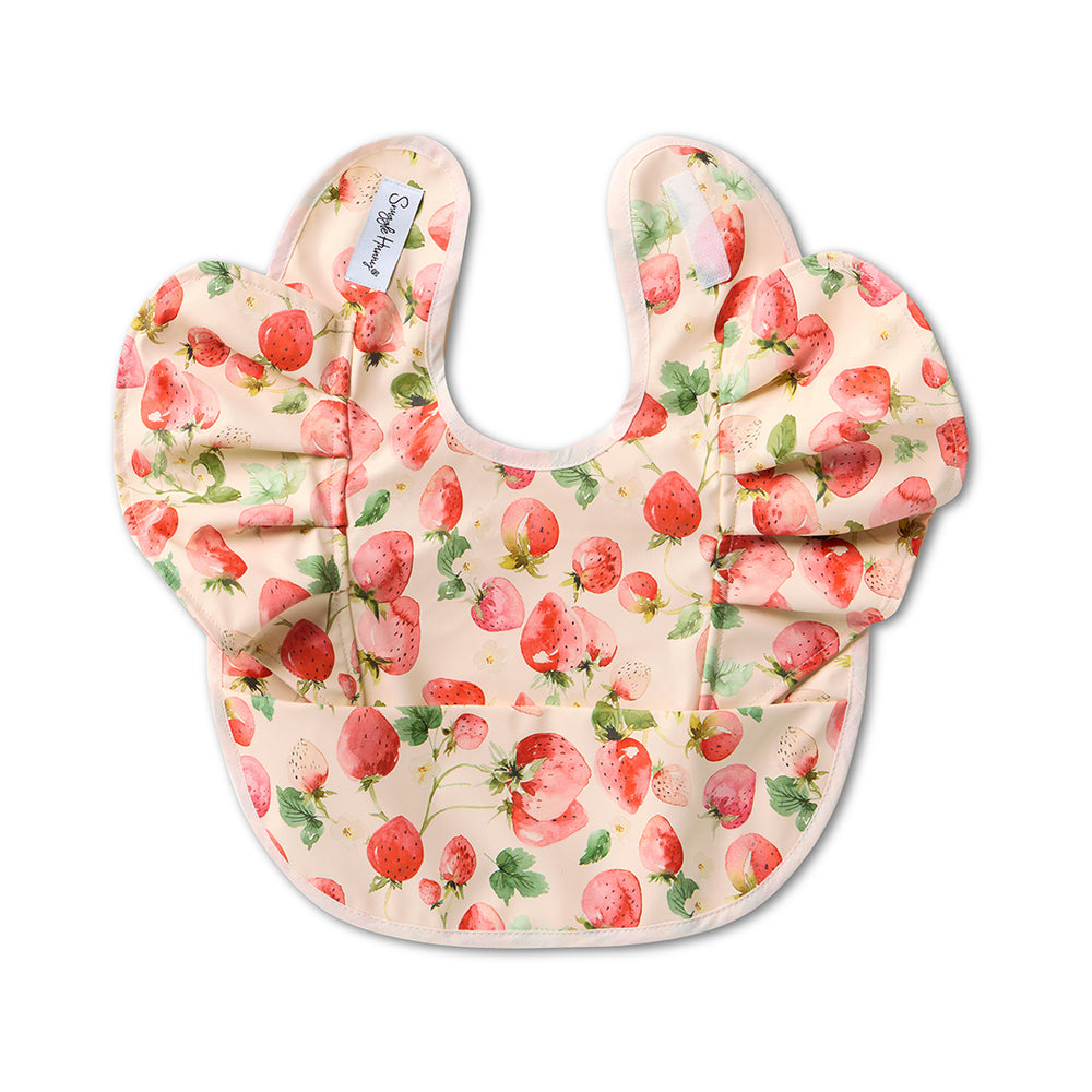 Strawberry Frill Snuggle Bib - View 2