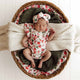 Strawberry Short Sleeve Organic Bodysuit with Frill - Thumbnail 1