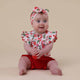 Strawberry Short Sleeve Organic Bodysuit with Frill - Thumbnail 11