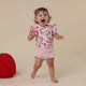 Strawberry Short Sleeve Organic Bodysuit with Frill - Thumbnail 8