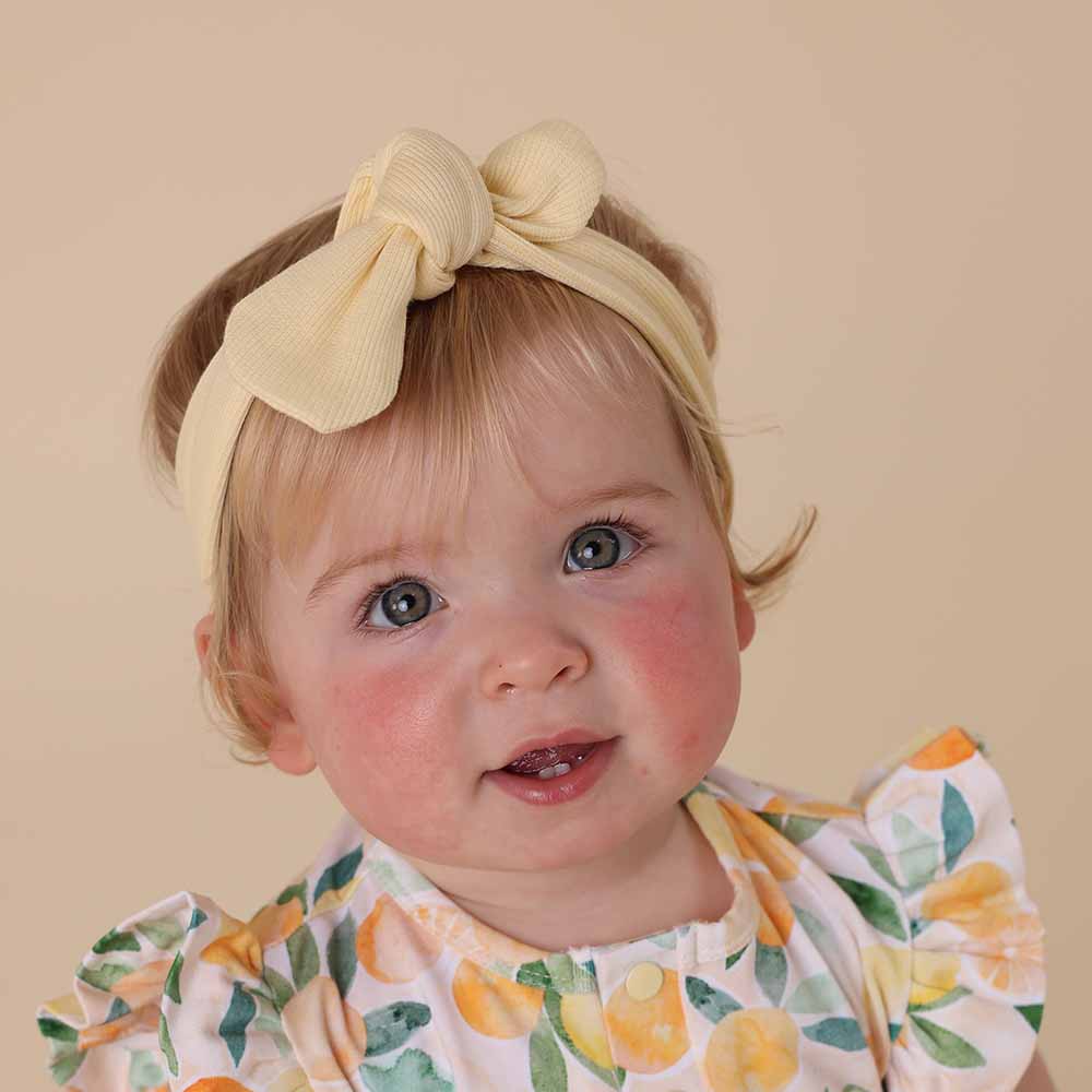 Sunlight Ribbed Organic Topknot - View 3