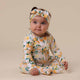Sunny Citrus Organic Snuggle Sleepsuit Zip Footie - Thumbnail 3