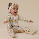 Sunny Citrus Organic Snuggle Sleepsuit Zip Footie - Thumbnail 9