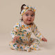 Sunny Citrus Organic Snuggle Sleepsuit Zip Footie - Thumbnail 8