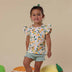 Sunny Citrus Organic T-Shirt with Frill | Snuggle Hunny