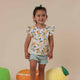 Sunny Citrus Organic T-Shirt with Frill - Thumbnail 5