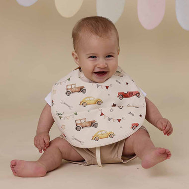 Vintage Cars Snuggle Bib | Snuggle Hunny