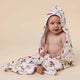 Vintage Cars Organic Hooded Baby Towel - Thumbnail 1