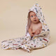 Vintage Cars Organic Hooded Baby Towel - Thumbnail 3