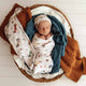 Vintage Cars Organic Jersey Wrap & Beanie Set - Thumbnail 1