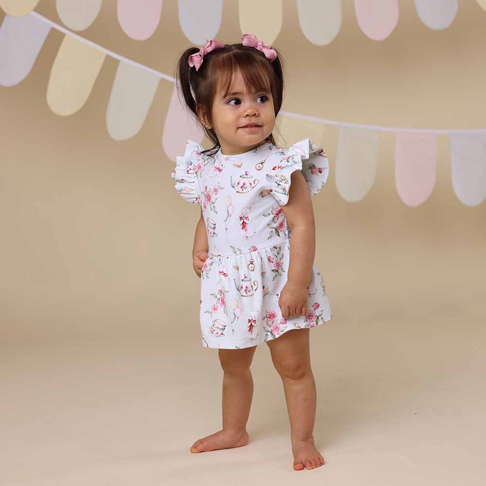 White Rabbit Short Sleeve Organic Dress - View 5