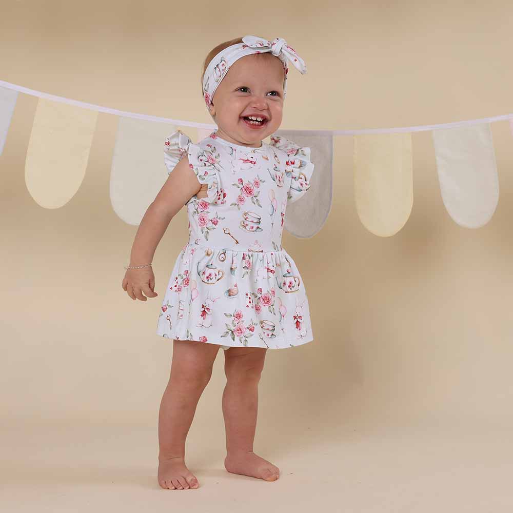 White Rabbit Short Sleeve Organic Dress - View 13