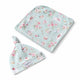 White Rabbit Organic Jersey Wrap & Beanie Set - Thumbnail 2