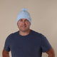 Baby Blue Organic Adult Knit Beanie - Thumbnail 4