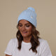 Baby Blue Organic Adult Knit Beanie - Thumbnail 5