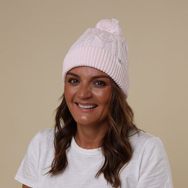 Blush Pink Organic Adult Knit Beanie | Snuggle Hunny