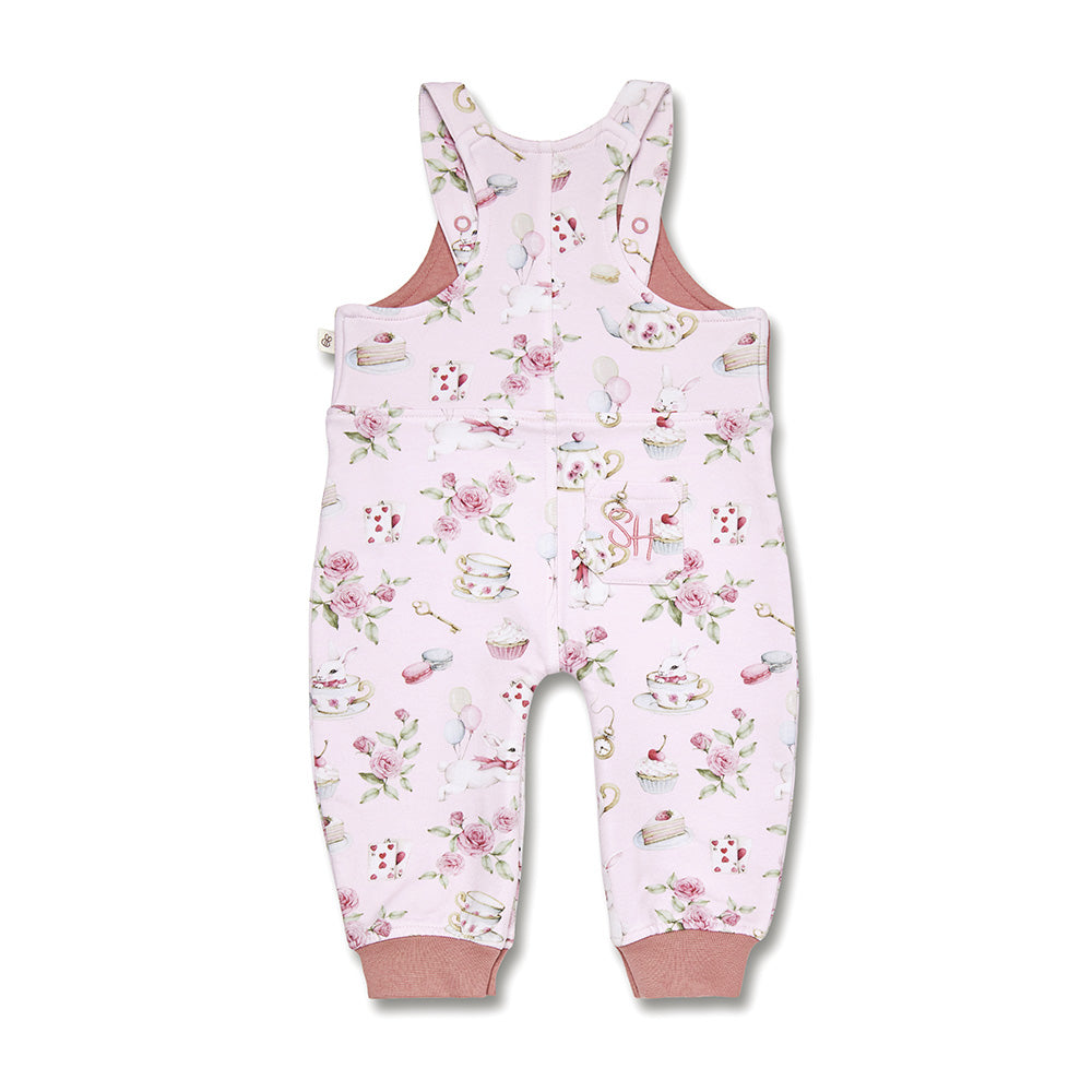 Alice's Tea Party Organic Snuggle Overalls - View 5