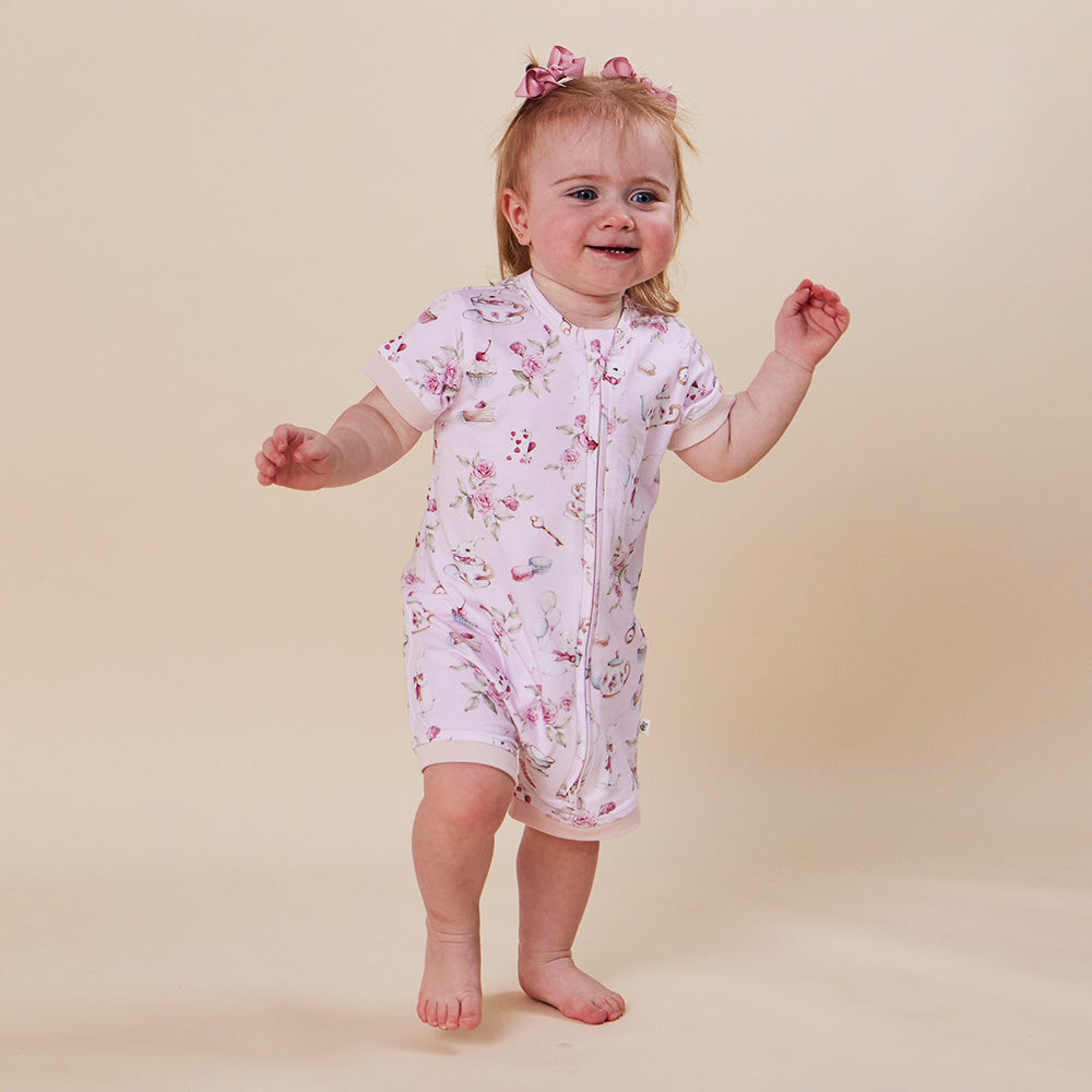 Alice's Tea Party Organic Snuggle Shortie - View 10