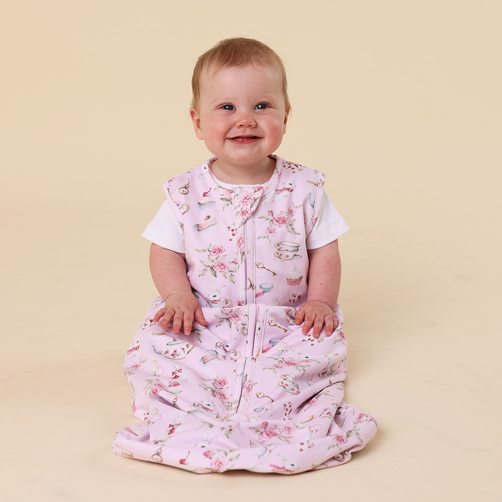 Alice's Tea Party Organic Sleeping Bag 1.0 TOG - View 7