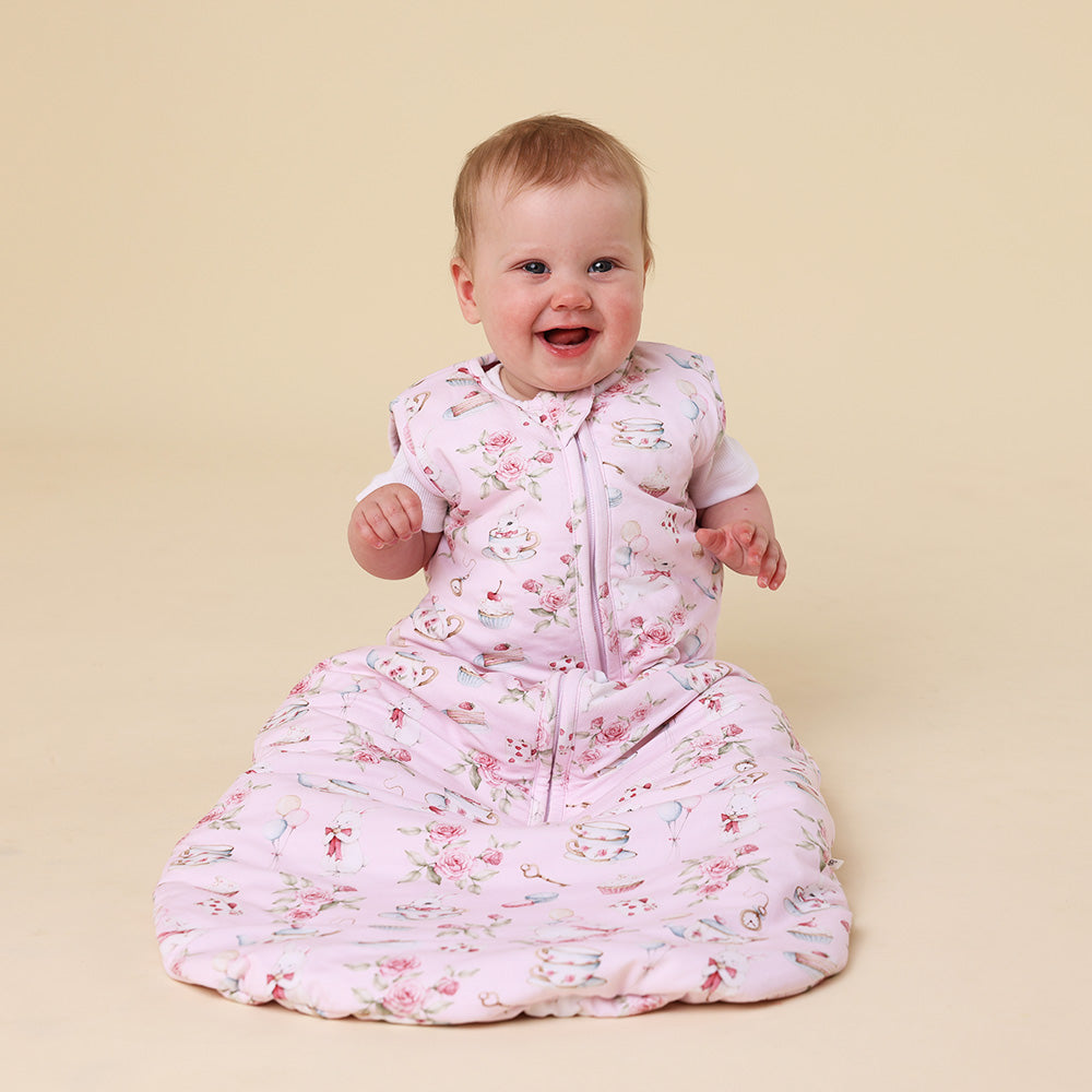 Alice's Tea Party Organic Sleeping Bag 2.5 TOG - View 5