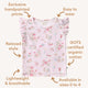 Alice’s Tea Party Organic T-Shirt with Frill - Thumbnail 4