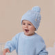 Baby Blue Organic Baby Knit Beanie - Thumbnail 5