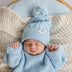 Baby Blue Organic Baby Knit Beanie | Snuggle Hunny