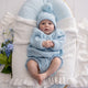 Baby Blue Oversized Cotton Knit Jumper - Thumbnail 9