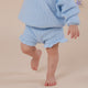 Baby Blue Organic Cotton Knit Bloomers - Thumbnail 4
