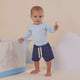 Baby Blue Long Sleeve Organic Bodysuit - Thumbnail 6