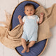 Baby Blue Organic Joey Overall Shorts - Thumbnail 9