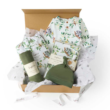 Baby Gift Sets - Deluxe Newborn Gift Hamper - Eucalypt