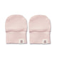 Baby Pink Organic Cotton Rib Mittens - Thumbnail 1