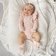 Baby Pink Organic Cotton Rib Mittens - Thumbnail 3