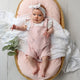 Baby Pink Organic Joey Overall Shorts - Thumbnail 12