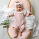 Baby Pink Organic Joey Overall Shorts - Thumbnail 15