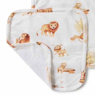 Lion Organic Wash Cloths - 3 Pack-Snuggle Hunny