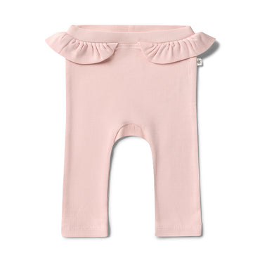 Baby Pink Organic Pants with Frill | Snuggle Hunny