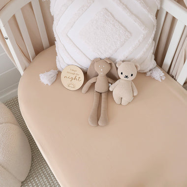 Babyccino Organic Fitted Cot Sheet | Snuggle Hunny