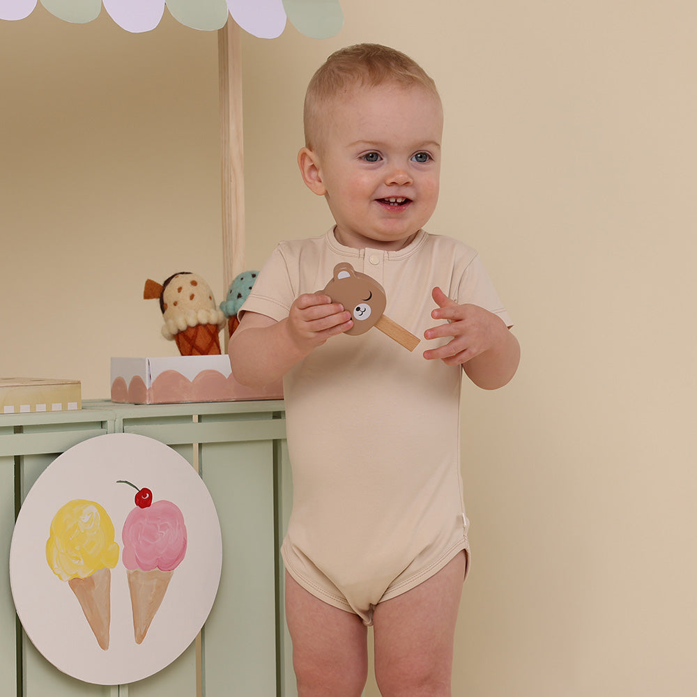 Babyccino Short Sleeve Organic Bodysuit - View 5